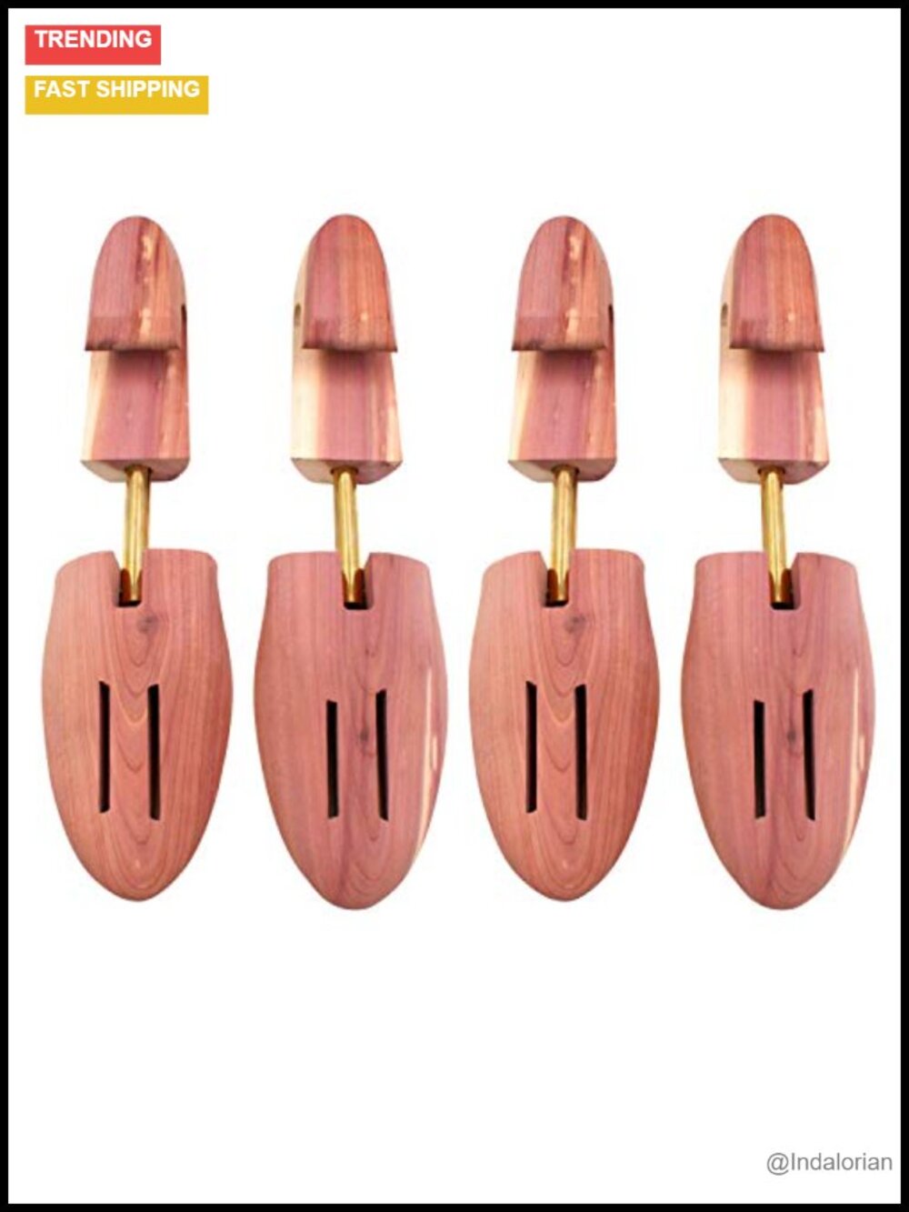 Red Cedar Wood Shoe Tree 2 Packs Single Tube